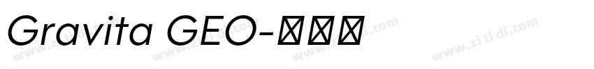 Gravita GEO字体转换